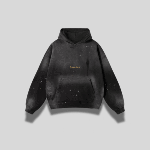 Vintage Wash Frayed Fleece Hoodie - 360 GSM